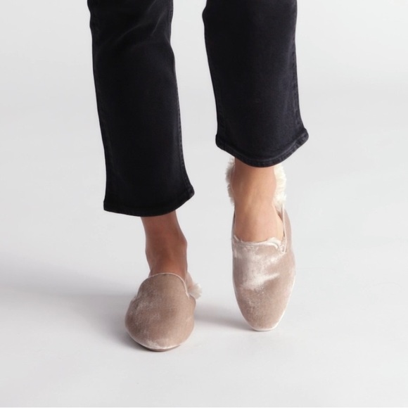 BIRDIES The Phoebe Cream Faux Fur Slide - Picture 7 of 10